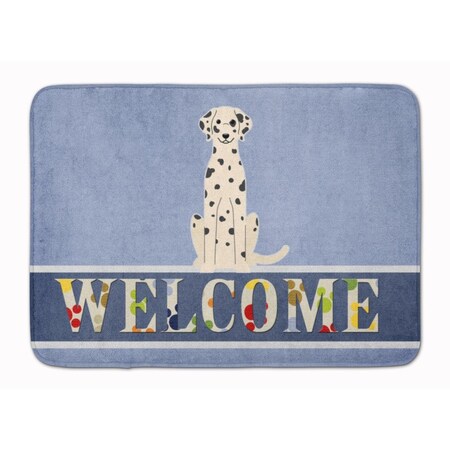 Carolines Treasures Dalmatian Welcome Machine Washable Memory Foam Mat BB5678RUG